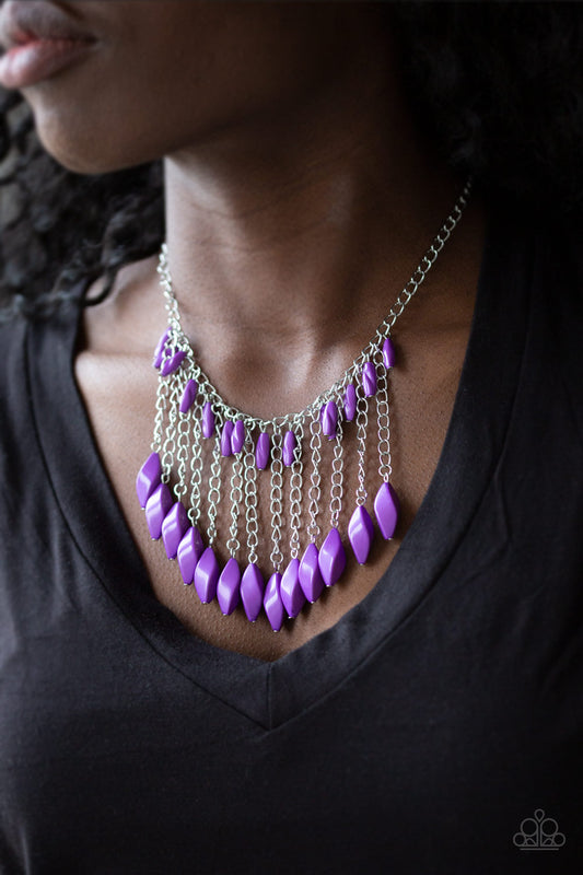 Venturous Vibes Purple Paparazzi Necklace